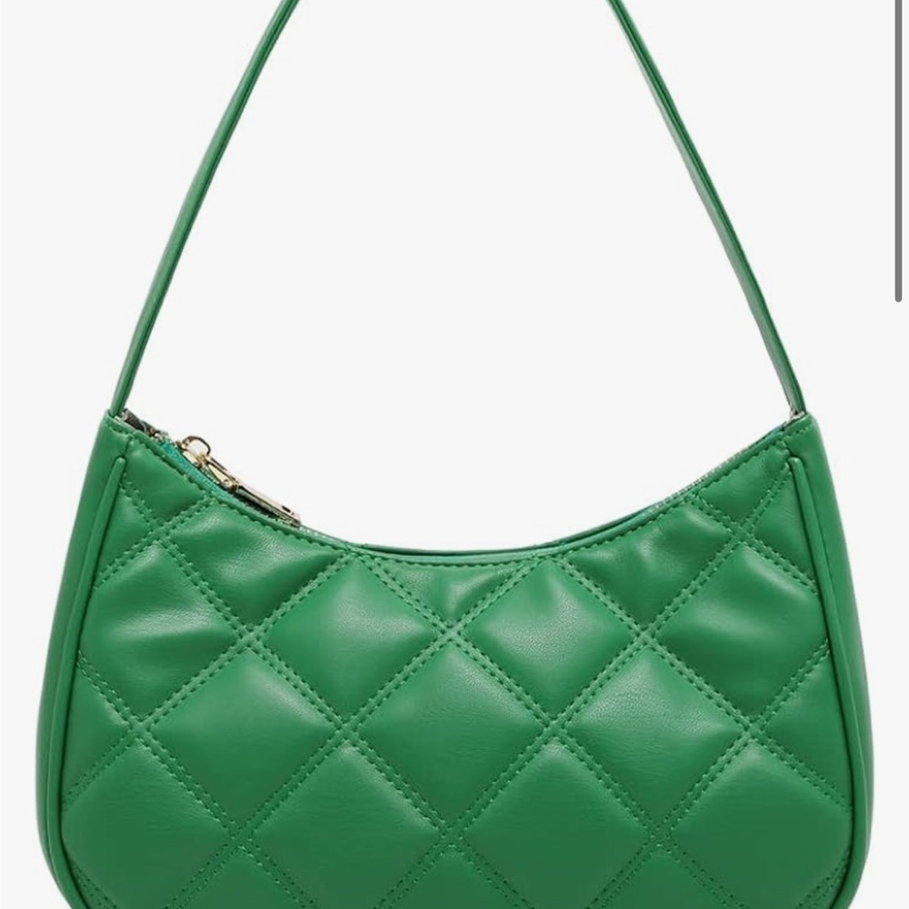 Green Quilted Women's Bag